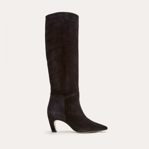 Everlane Shoes - Everlane The Banana Knee-High Boots - black suede